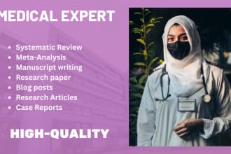 do systematic review manuscript writing meta analysis