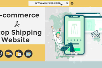 create ecommerce or drop shipping website in wordpress and shopify