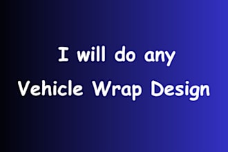 create car wrap design, magnet, trailer, truck, van, bus, rv, vending machine
