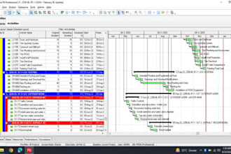 make construction schedule using ms project and primavera p6