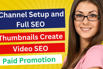 be youtube marketing expert, video SEO and paid promotion
