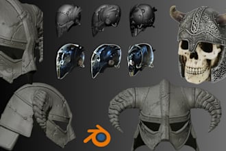 sculpt 3d mask 3d helmet 3d armor 3d props 3d cosplay for 3d printing