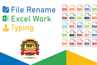rename any type files, excel, typing