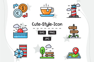 create custom unique smooth icons
