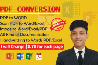 convert PDF to word, handwritten text to editable document