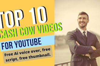 make top 10 or 5 viral youtube cash cow videos