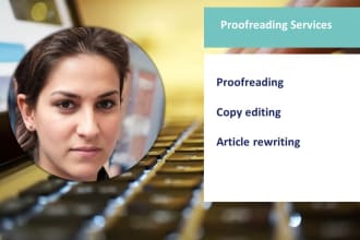 proofread and copy edit english texts
