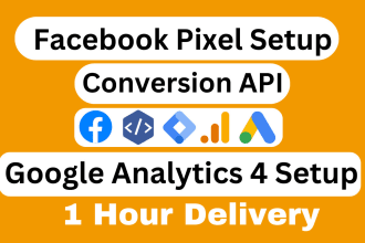 setup meta facebook pixel conversion API google analytics 4 server side tracking