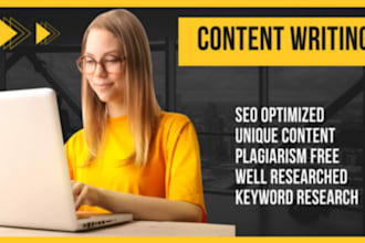 do website content writing SEO article writing or blog post writing