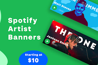 design a professional spotify banner