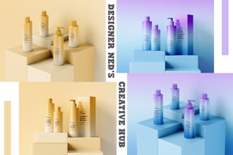 do premium packaging design, mockup service, product, and 3d packaging