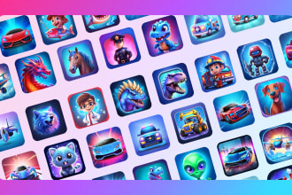design modern and attractive app icon logo