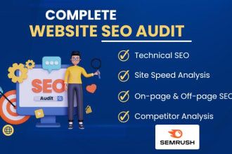 provide detailed website SEO audit report, competitor site analysis