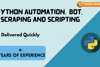 do python web scrapping  automation bot development