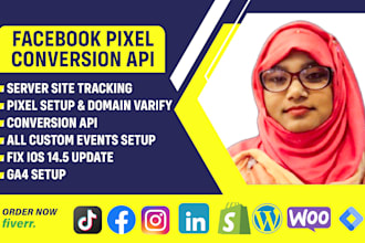 fix or setup facebook pixel conversion API,google analytics 4 ecommerce tracking