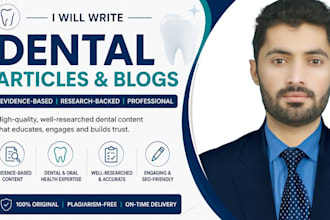 write evidence based dental articles and blog posts