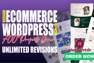 design woocommerce online store using elementor in wordpress