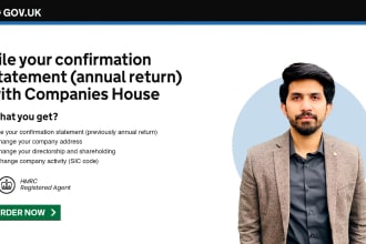 file confirmation statements and uk company accounts on companies house