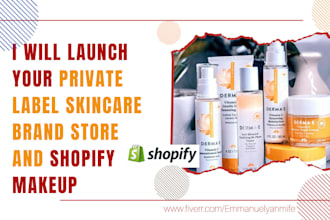 create your private label skincare brand store and shopify makeup