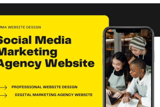 build wp digital marketing agency or smma agency website, agency website, smma