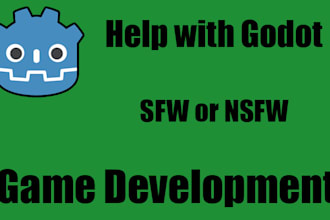 help you develop your sfw or nsfw game in godot game engine