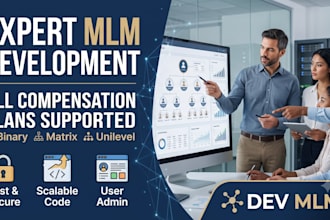 make a custom MLM website and mobile app