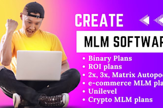 make a custom MLM website and mobile app