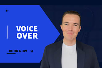 be your male english voice over artist for tiktok and facebook ads