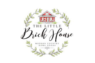 farmhouse style home boutique logo