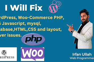 fix within an hour, wordpress hacked,bugs and errors
