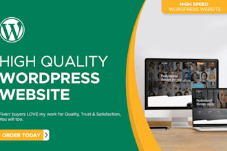 create a professional wordpress website with domain and all integration