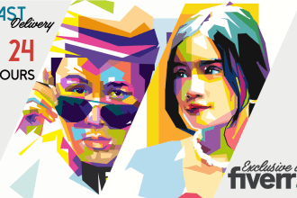 draw an amazing wpap art exclusive for you