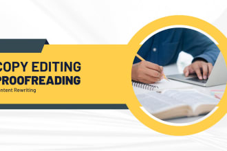 proofread and copy edit your book, document, and content