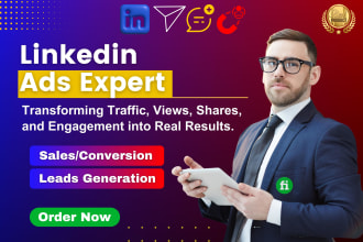 setup highly optimized linkedin ads campaign for businesses