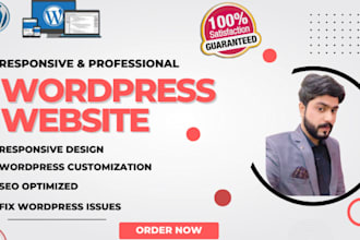 create responsive wordpress website or wordpress redesign