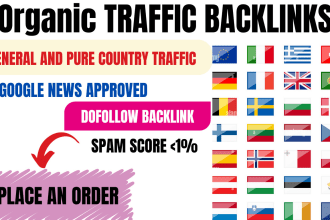 backlink on high da, DR, organic traffic sites