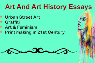write art and art history essays