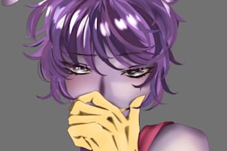draw custom anime fanart, game or original characters