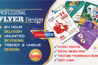 design a flyer, brochure, banner, leaflet under 24 hours