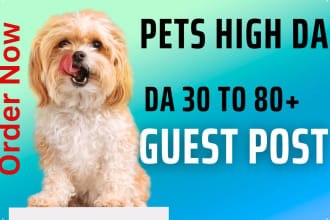 write and publish dog food guest post, pet guest post