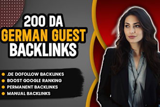 provide high da white hat dofollow german guest post SEO backlinks