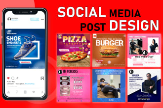 design attractive flyer, social media posts, facebook, instagram post