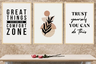design minimalist printable wall art quote
