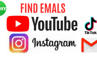find emails from youtube channels