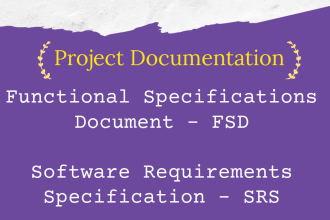 prepare srs, dfs, sfd