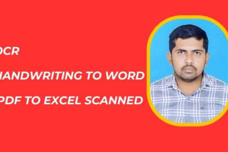 do handwriting to word, PDF to excel, scanned document PDF to xls