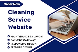 design house and office cleaning website