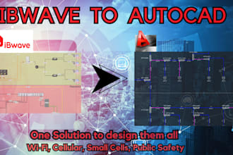 convert ibwave design to autocad drawing