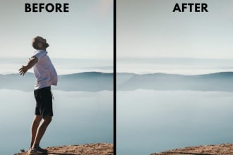 removing objects and people in picture