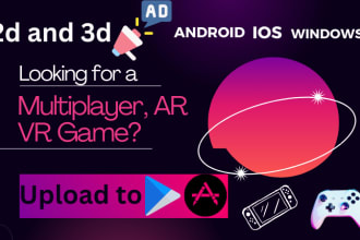 develop singleplayer or multiplayer games for mobile and pc
